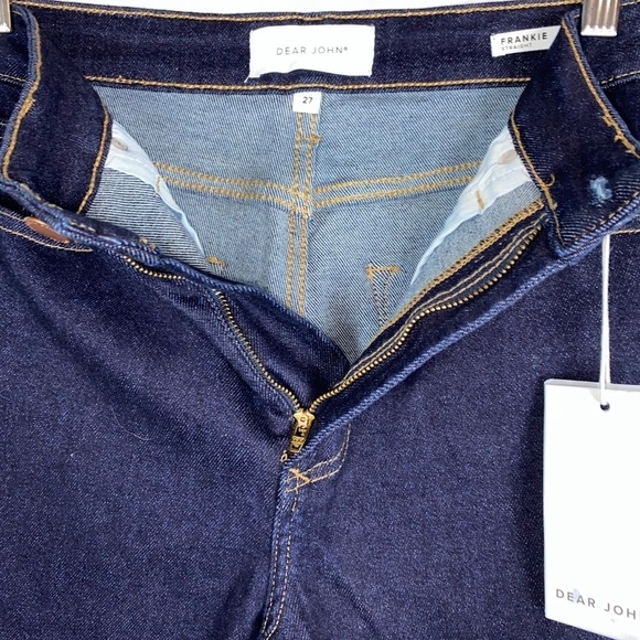 Dear John Straight Leg Super High Rise Cropped Jeans - Picture 3 of 7